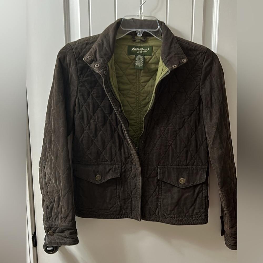 Eddie Bauer Women’s Small Quilted Corduroy Jacket